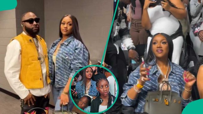 Davido’s Wife Chioma Spotted With Stepdaughter at Singer’s US Show, Videos Trend: “They Resemble”