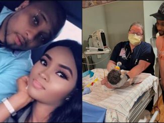 Davido’s cousin B-Red announces birth of his second child with wife, Faith