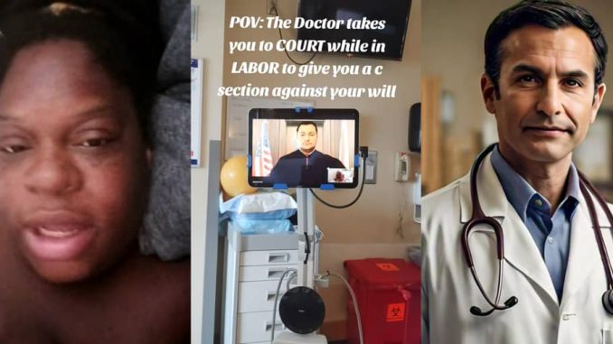 Doctor drags pregnant woman to court during labor, demands C-section against her will