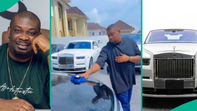 Don Jazzy Splashes N1.5 Billion on 2025 Rolls Royce, Shows Off Other Luxury Cars in His Garage