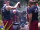 Dramatic moment I'm A Celebrity star's clothes catch fire - leaving camp stunned