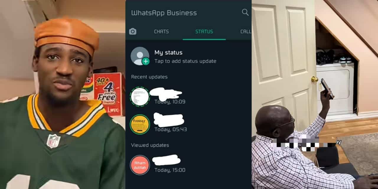 Father rants as son blocks him from viewing his WhatsApp status