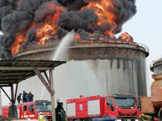 Fear grips residents as fire envelops factory in Lagos