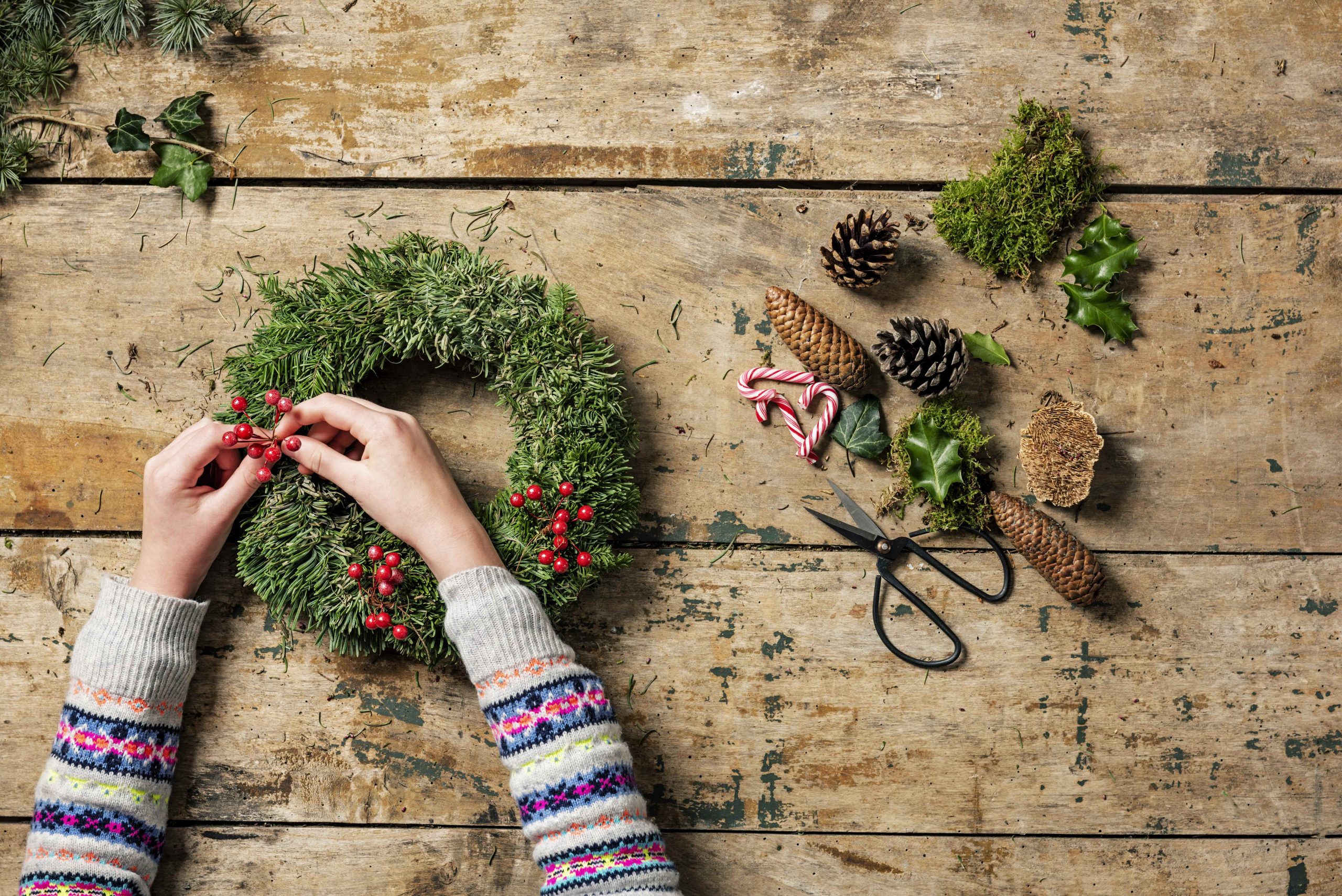 Five top tips for making your own front-door wreath this Christmas