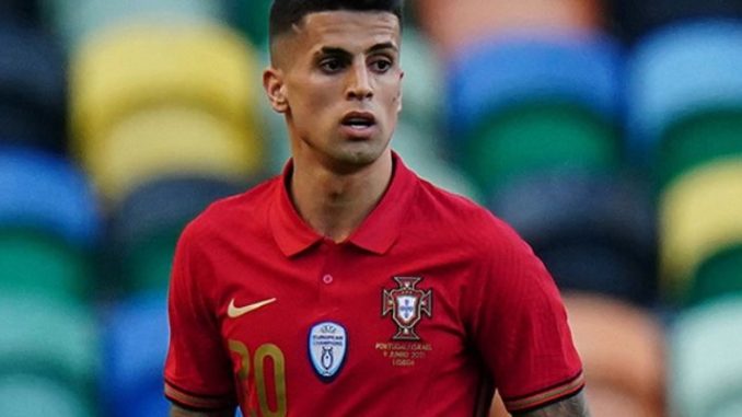 Football Player Cancelo Is A Versatile Portuguese Defender, Outstanding With His Flexible Attack And Defense Abilities, Playing For Barcelona