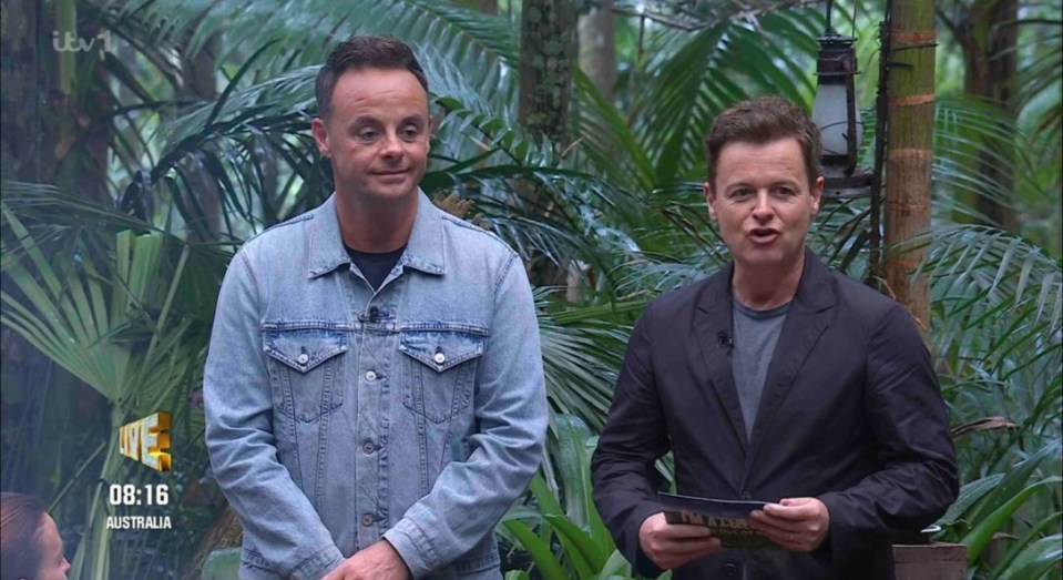 Hosts And and Dec broke the news to camp