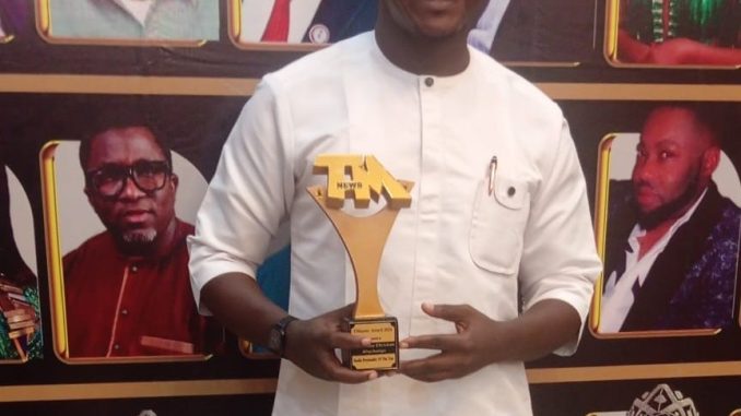 Izuchukwu Christian Ahuchaogu Wins Media Personality of the Year at TM News Awards 2024