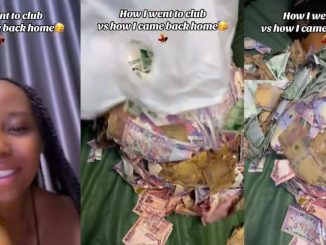 Lady flaunts cash picked up at nightclub in viral video, invites others to join