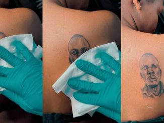 Lady goes over and beyond to tattoo boyfriend's face on her back