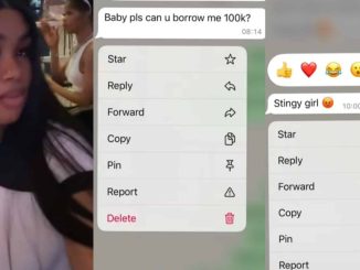 Lady leaks chat with 'cute' man who billed her N100K, video stir reactions