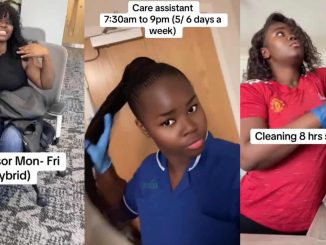 Lady shows off all 7 jobs she's held in UK