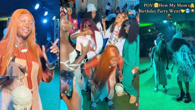 Lady trends for taking mother to the club to celebrate her birthday (VIDEO)