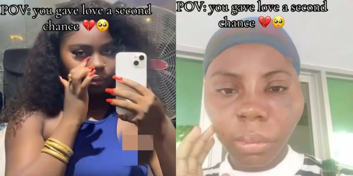 Lady's face undergoes transformation after giving love a second chance