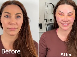 Lady's facial transformation after six surgeries sparks mixed reactions