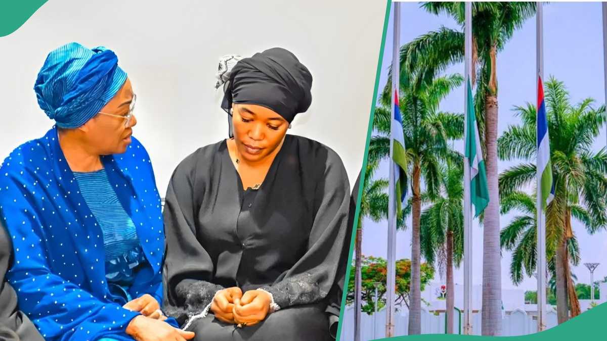 Lagbaja: Tinubu Orders Flags at Half-Mast in Honour of Late Army Chief, First Lady Visits Widow