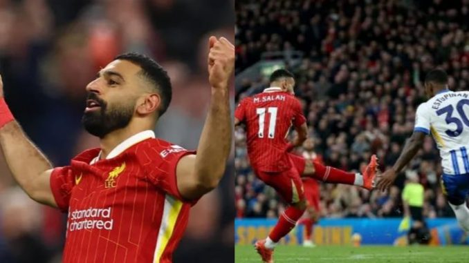 Liverpool go top with dramatic 2-1 comeback against Brighton