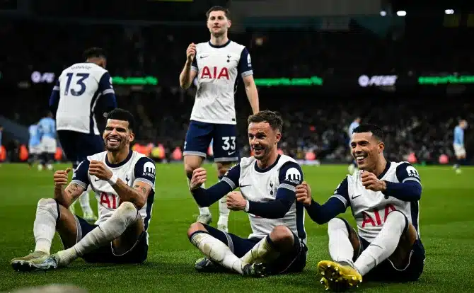 Man City 0-4 Tottenham: Maddison shines as Spurs humble Guardiola’s side