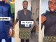 Man rants as he shows off clothe his tailor made versus design he ordered