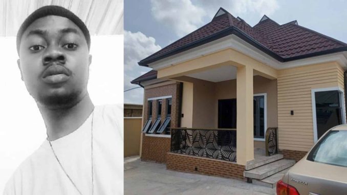 Man stirs disbelief as he shows off house he built for N12.5M