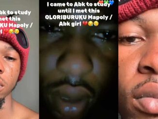 Man weeps as Abeokuta lady breaks his heart, says no love in MAPOLY