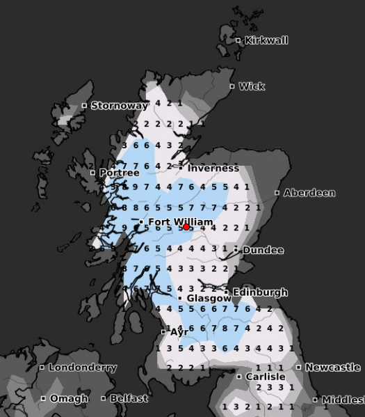 Scots are set to be hit with blizzards as forecasters predict more flurries