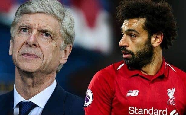 Arsene Wenger and Mohammed Salah