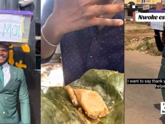 Moi moi seller dons suit to hawk on Ilorin streets amid low sales