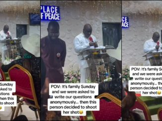 Moment lady reports 'a brother' in church for ignoring all her 'green lights'