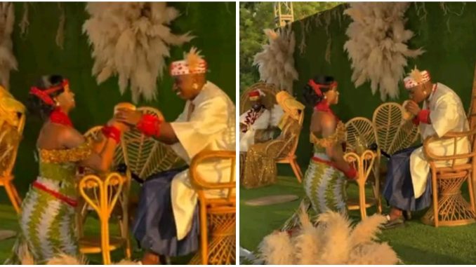 Moments from Priscilla Ojo and Juma Jux's latest music video, Ololufe