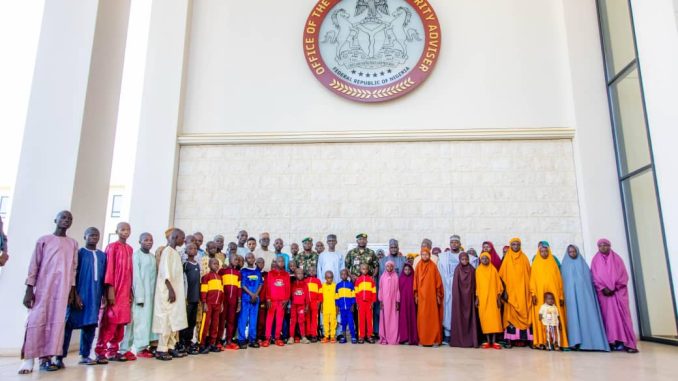 NSA Hands Over 58 Rescued Kidnap Victims To Kaduna Gov't