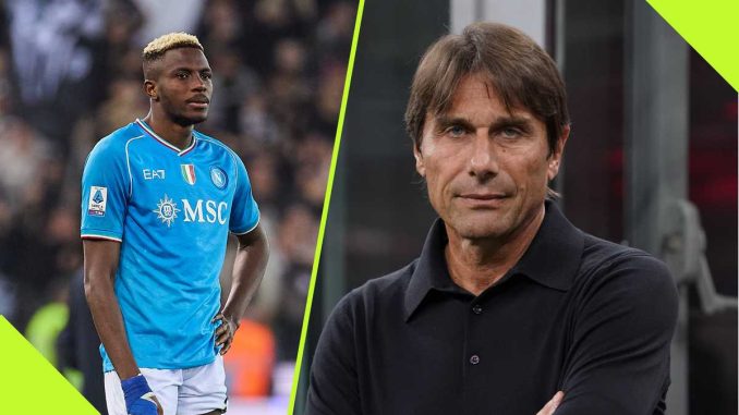 Napoli Boss Antonio Conte Aims Sly dig at Osimhen With Lukaku Comments