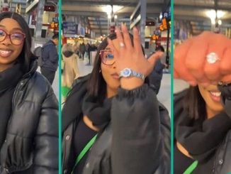 Nigerian Lady Living in UK Taunts People Who Said There's No Love Abroad, Flaunts Luxury Ring