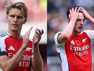 Odegaard returns, but Rice missing as Arsenal prepare for Inter clash