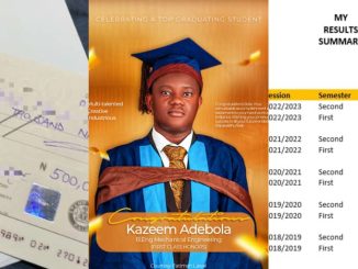 OOU graduate bags 4.88 CGPA, receives ₦500k reward from Ogun government