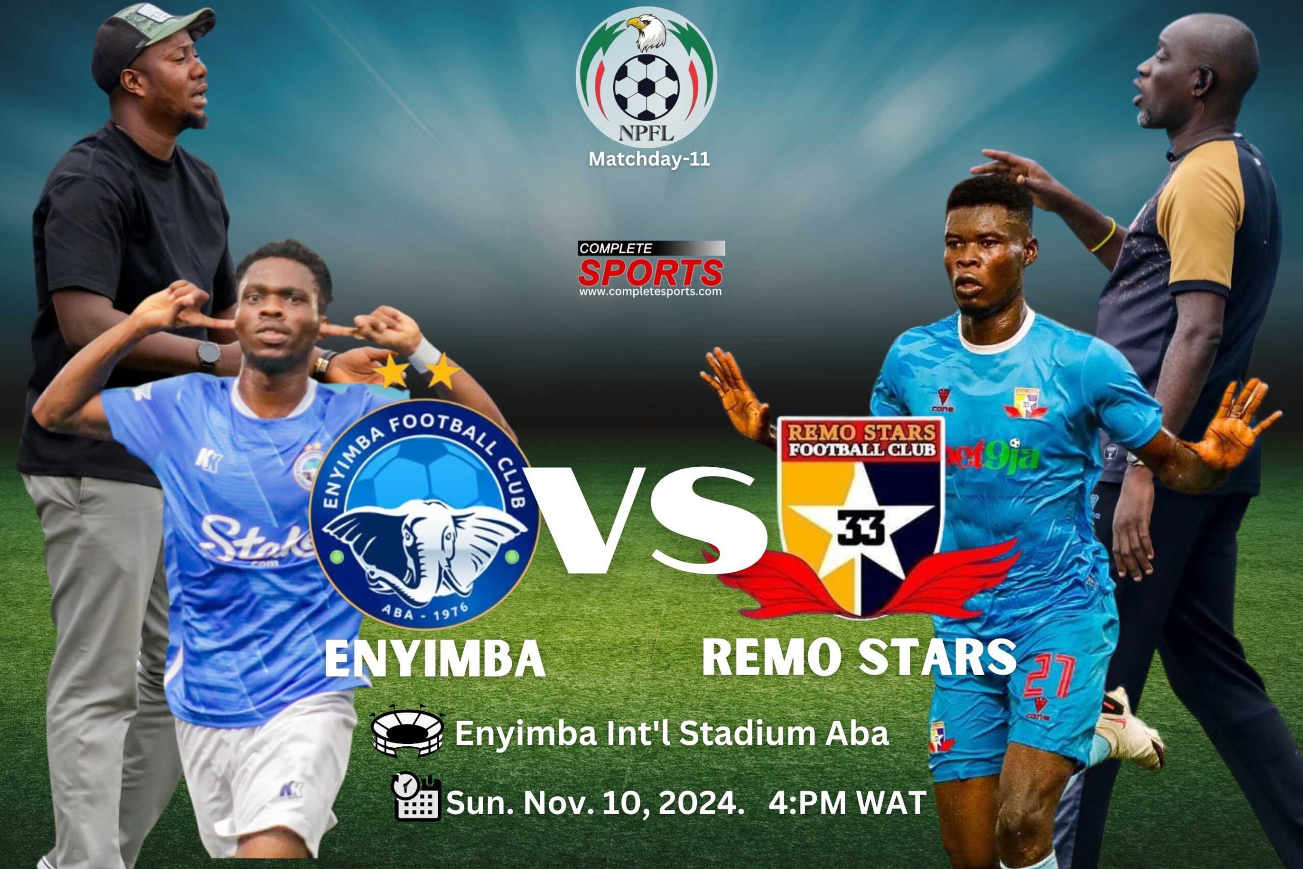 NPFL: Remo Stars Match Is Like Derby –   It’s Payback Time  –Enyimba Coach, Olanrewaju