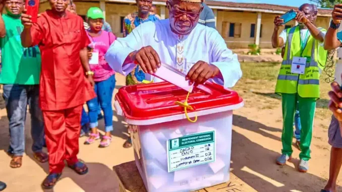 Ondo Election: Aiyedatiwa's Deputy, Adelami Casts His Ballot