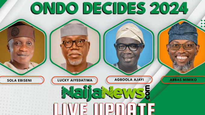 PDP, APC, Others Battle In Ondo Governorship Election