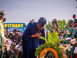 President Tinubu Leads Tribute As Late Chief Of Army Staff Is Buried At National Cemetery