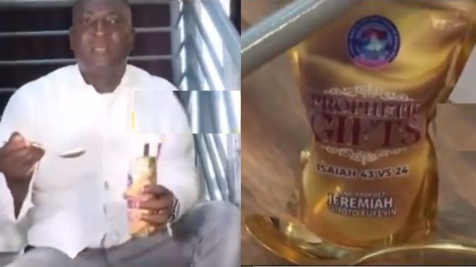 Prophet Jeremiah launches prophetic golden spoon and sugar that makes one enjoy the sweetness of life (VIDEO)