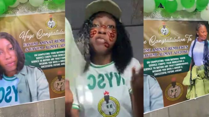 Proud father hosts POP party for daughters as they complete NYSC