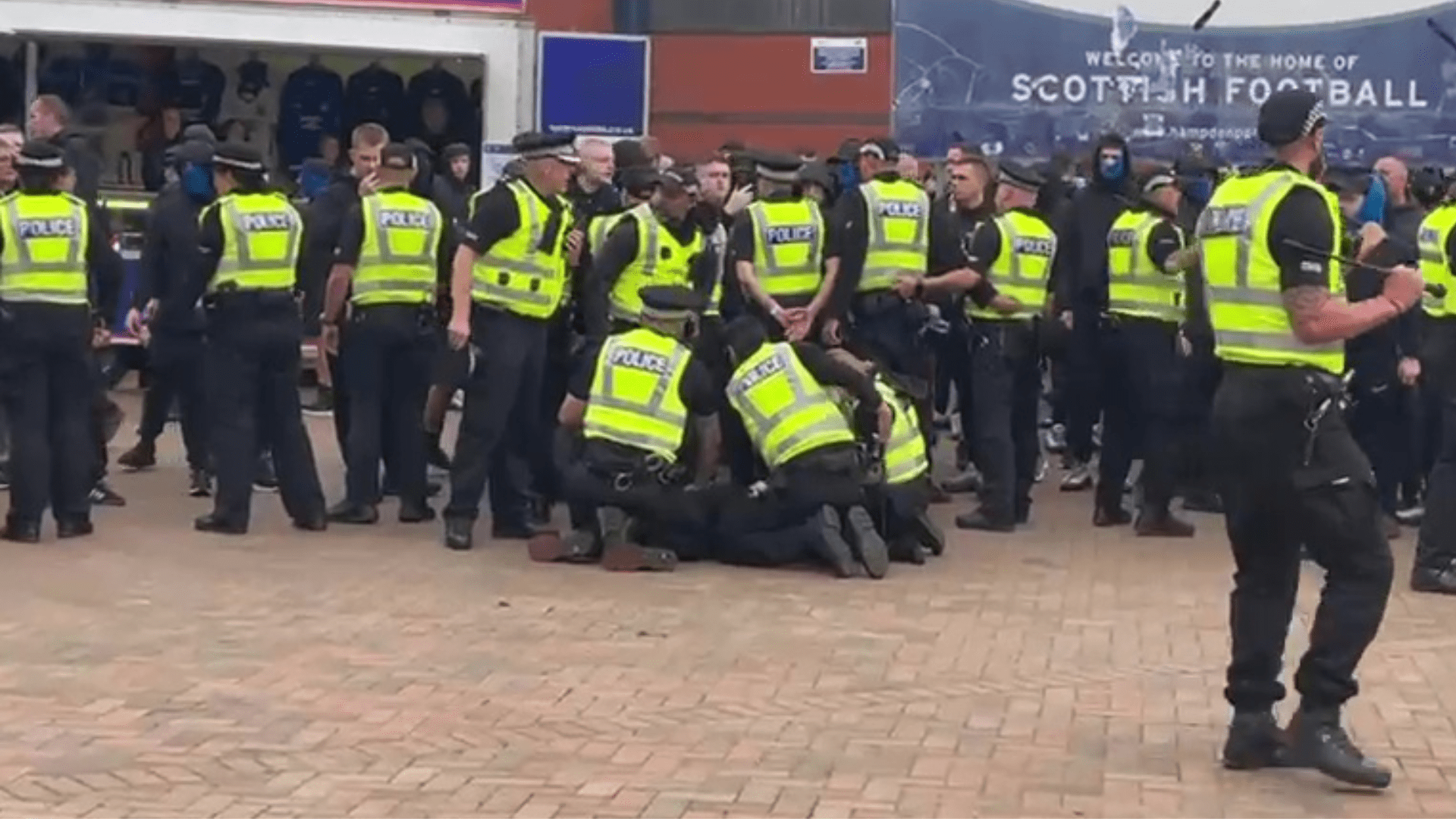 Rangers thug sentenced over incident that saw female St Johnstone employee pushed to the ground and robbed