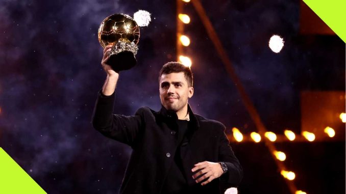 Refreshing As Rodri Presents Ballon d’Or to Man City Fans Before Spurs Clash: Video