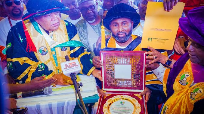 Rep Amos reacts as Dutsin-Ma Varsity honours Appropriation chair