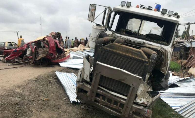 Multiple road accident leaves 16 dead on the spot