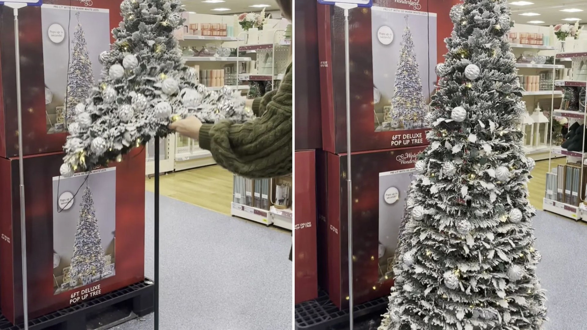 The Range is selling a Christmas tree you can put up with ‘no fuss’ but shoppers say it ‘takes the magic away’