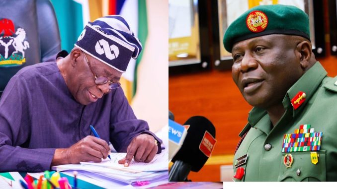 Tinubu Seeks Senate Confirmation Of Acting COAS