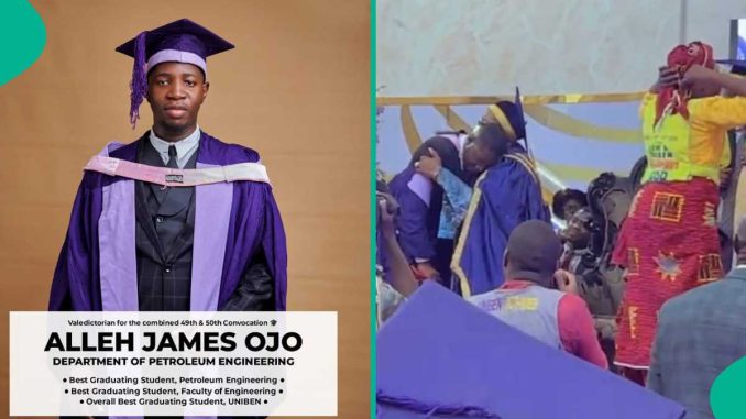 UNIBEN: Chosen Member Emerges Best Graduating Student, Makes History with Highest CGPA Ever