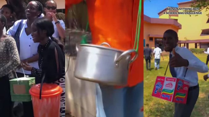 UNIBEN students shake the internet as they rock indomie cartons, pots, and stoves on ‘no bag day’