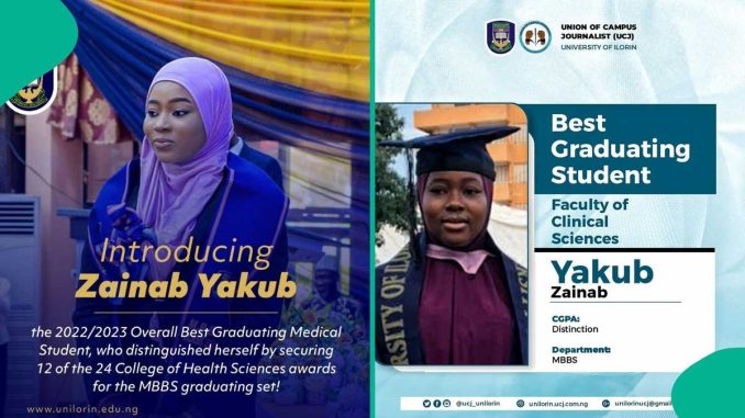 UNILORIN Graduate Named Overall Best Medical Student, Goes Home with 12 Prizes