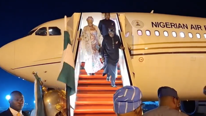 VIDEO: Watch moment Tinubu arrived in Nigeria after G20 summit